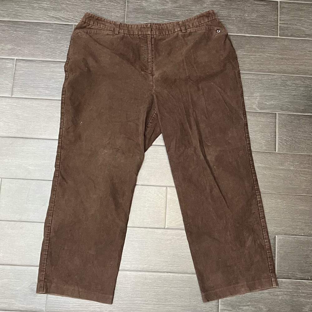 Charter Club brown Allison fit pants